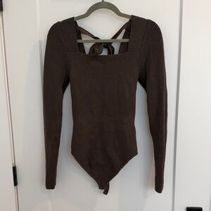Abercrombie & Fitch Deep Olive Knit Sweater